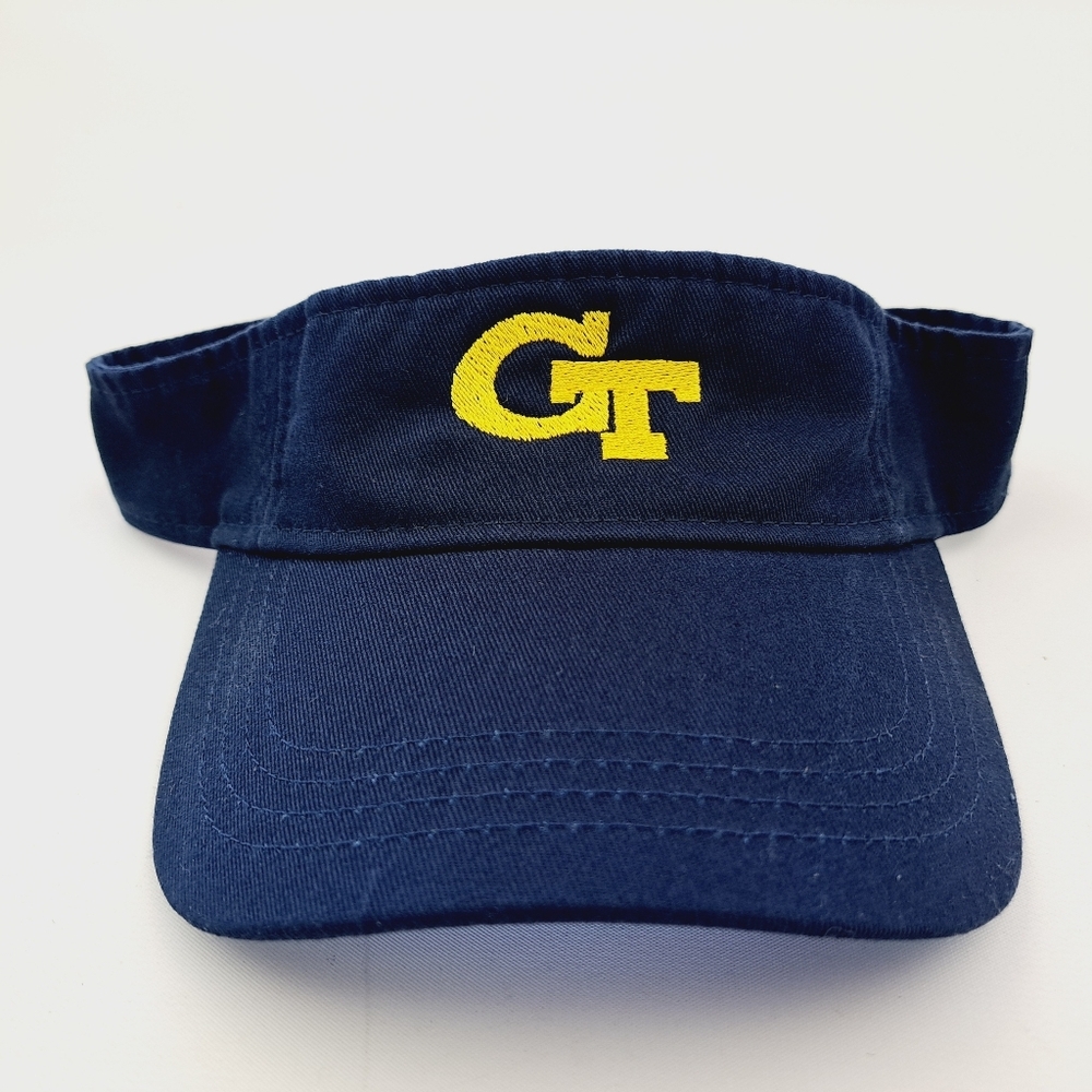 Georgia Tech Mens Visor Embroidered Navy Blue